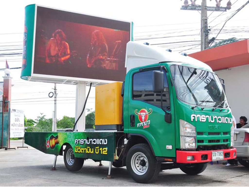 จอled ประเภท outdoor รถจอ led คาราบาวแดง